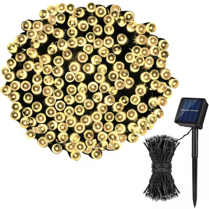 Luz De Cadena Solar LED 50 Para Jardín Impermeable 7M Para Fiesta Navidad Decoración De Hogar Guirnalda De Año Nuevo - 1