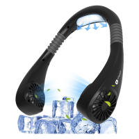 Ventilador Cuello Portatil Usb Recargable: Mini Aire Acondicionado Manos Libres Aspas Personal Batería Pequeño Doble Cabeza 3 Velocidades 6 Modos 180 ° Giratorio Colgante Oficina - details 5