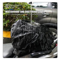 Bolsa De Motocicleta Para Asiento Trasero Impermeable Con Funda De Lluvia Y Diseño De Fibra De Carbono Bolsa De Almacenamiento Rígida Para Viaje Y Casco De Motocicleta - details 19