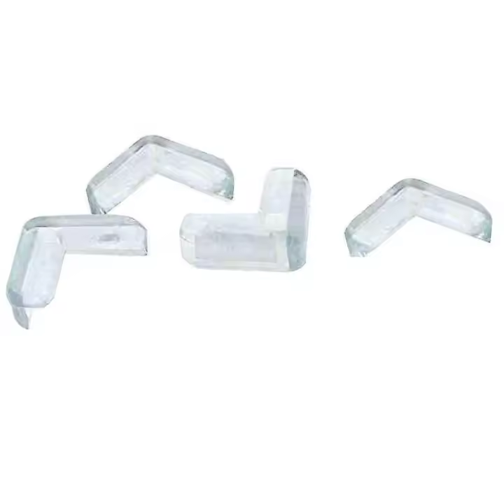 Protector de esquina de escritorio de mesa de plástico suave de seguridad transparente de 4 piezas - 1