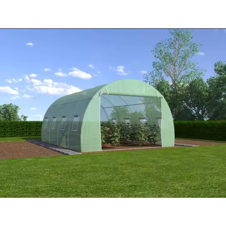 Vente-unique - Cubierta para invernadero túnel IPOMEA 12m² - Ancho 400 x Prof. 300 x Alt. 200 cm - 1