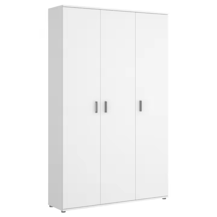 Armario Multiuso 3 Puertas Fit Blanco - Armario Organizador 190x116x35 cm Armario para dormitorio - Fabricado en España - Melamina Alta calidad - Somnia Descanso - 1