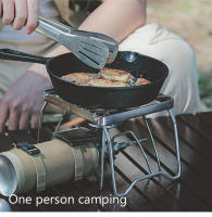 Soporte De Estufa De Acero Inoxidable Para Camping Portátil Y Plegable Mini Juego De Barbacoa Relleno De Tenedor Para Sopas Y Platos - details 8