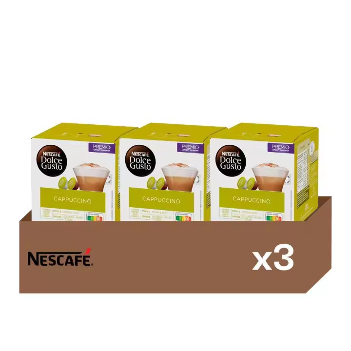 Cappuccino - Pack 3 Cajas de Café (48 uds) | Sabor Sedoso y Completo, Clásico Italiano - 1