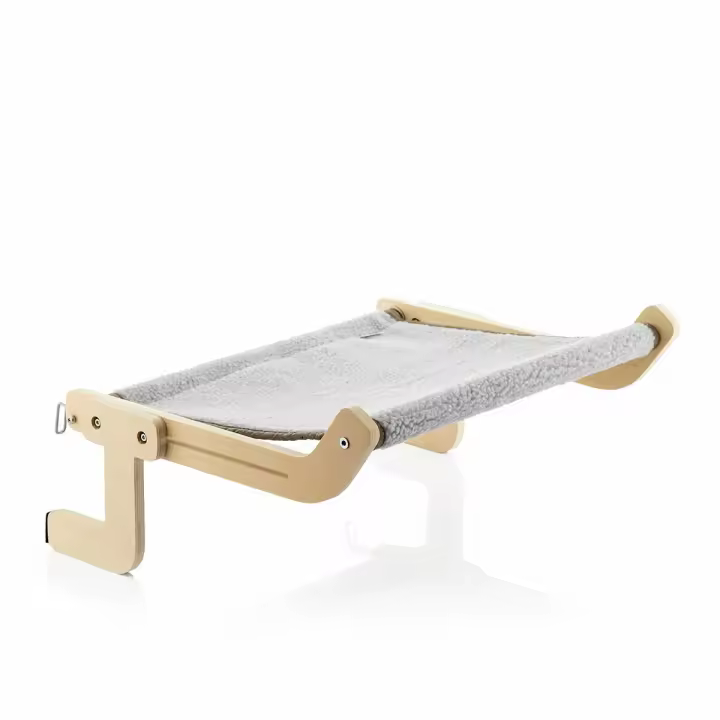 InnovaGoods® Hamaca Colgante para Gatos, Cama Gato de Poliéster, Hamaca Gato Ventana Antiarañazos, Cama para Gatos No Rayan ni estropean Las Superficies, Apto para Diversos usos y Espacios. - 1