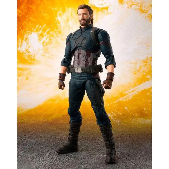 Tamashii nations Figura tamashi nations marvel avengers infinity war capitan america 16 cm set de efectos especiales - 1