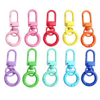 10PCS Abrazaderas De Langosta Coloridas Con Resorte Metálicas Para Hacer Joyas DIY Accesorios Para Cadena De Llaves Y Pulseras Unisex - details 0