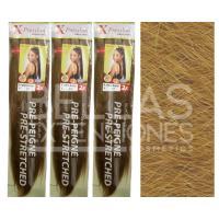 Bellas Extensiones - X-pression Ultra Braid Pre-Peigne / - 100% Kanekalon - (3 paquetes) - DISPONIBLE EN 38 COLORES - Extensión de pelo para hacer trenzas 116,84 cm, 160 g por paquete - Cabello sintetico 100% fibra sintética - Fibra trenzada - details 10
