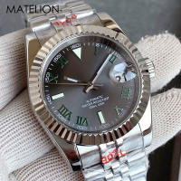 Reloj Clásico Para Hombre Con Dial Romano NH35A Movimiento Automático Acero Inoxidable Correa De Jubilado Slide Clasp 36/39mm Resistente Al Agua - details 1