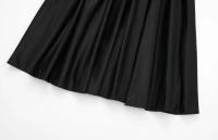 Vestido De Fiesta Vintage Negro TRAFZA Para Mujer Con Volantes Y Cuello En V Vestido Chic De Club De Noche Con Falda Midi Sin Mangas Cuello En V Ajuste Suave Estilo A-line - details 8