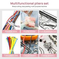 Tijeras De Acero Inoxidable Rosa Para Manualidades Joyería DIY Kit De Herramientas Multifuncionales Para El Oído Redondo - details 6