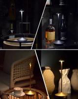 Lámpara De Mesa LED De Metal Táctil En Tres Colores Luz Ambiental Creativa Recargable Por USB Decoración Exterior Luz Nocturna Para El Hogar - details 10