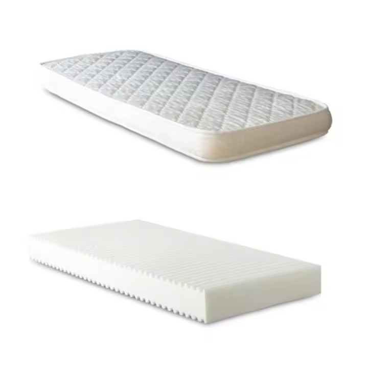 Colchón en Poliuretano H.18 cm Antimite Orthopédica Analógica para un Descanso Regenerador. - 1