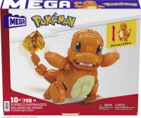 MATTEL MEGA CONSTRUX WONDER BUILDERS POKEMON CHARMANDER JUMBO - FIGURA DE CONSTRUCCION - TAMAÑO 25CM APROX. - 750 PIEZAS - details 2