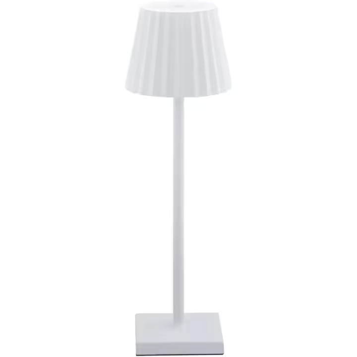 Lámpara de mesa CLUB BEL AIR HOME LED 3.5W y carga USB para exteriores y terrazas de restaurantes (BLANCO Y NEGRO) - 1
