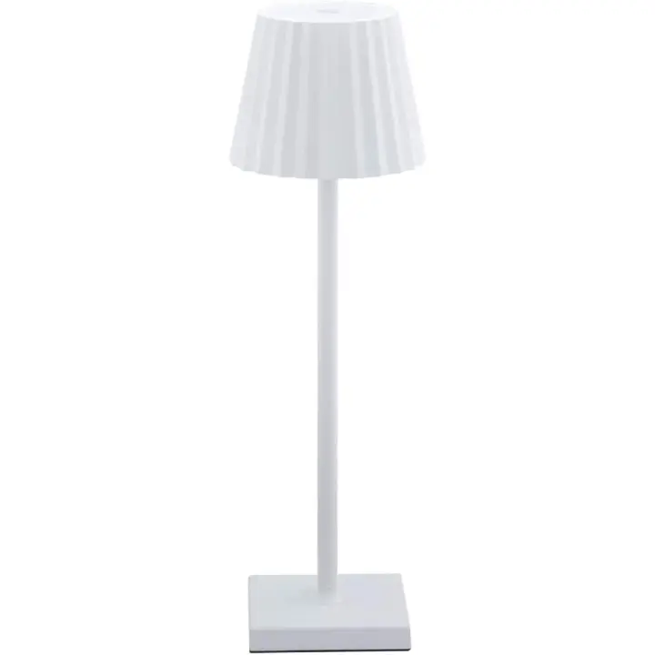Lámpara de mesa CLUB BEL AIR HOME LED 3.5W y carga USB para exteriores y terrazas de restaurantes (BLANCO Y NEGRO) - 1