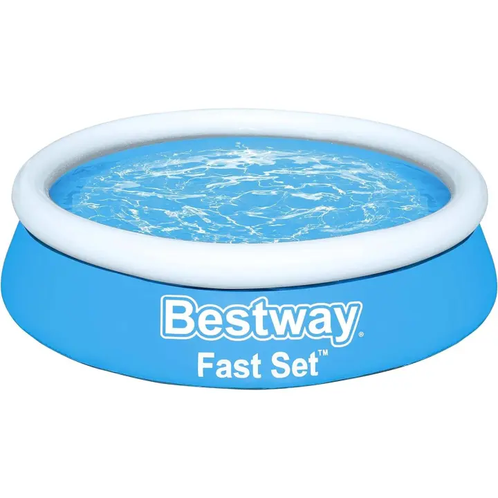 BESTWAY 57392 Fast Set - Piscina Hinchable Infantil, Color Azul, Ø 183 x 51 cm - 1