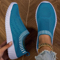 Zapatillas De Mujer Transpirables De Tejido Ligero Y Malla Para Exterior Con Cordones Casual Zapatos De Piso Bajo Estilo Étnico - details 13