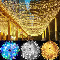 Luces LED De Navidad 220V EU Plug 10M 20M Guirnalda Decorativa Para Exterior Fiesta Casamiento Hogar Luces De Año Nuevo - details 14