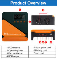 Controlador De Carga Solar EASUN MPPT Con Regulador De Batería 12V 24V Entrada PV 100VOC Ajuste De Tensión Y Corriente Máxima 60A 50A 40A 30A 20A 10A - details 3