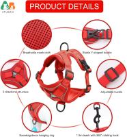 Juego De Correa Y Arnes Para Gato Mejorado Antirrueda Ajustable Chaleco Para Caminar Al Aire Libre Con Tirantes Reflectantes Para Noche Oscura - details 3