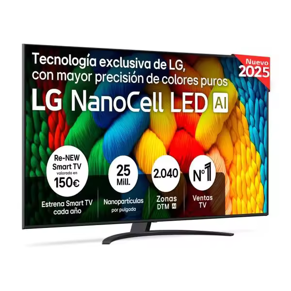 Lg Nanocell 43nano81a6a - Televisor Smart Tv 43" Ultra Hd 4k Nanocell Led Hdr - 1