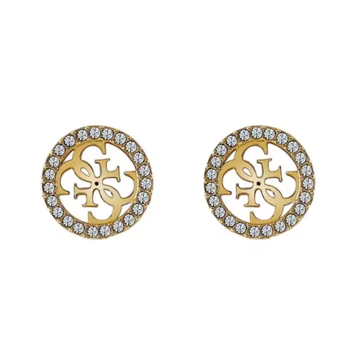 Pendientes Mujer Guess JUBE04164JWYGT-U - Acero Dorado Pedrería - 1