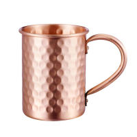 Copa De Mule Moscú De Cobre Puro 450ml 16.0oz Copa De Cerveza Y Café Duradera Para Bebidas Y Leche Vaso De Metal Puro - details 11