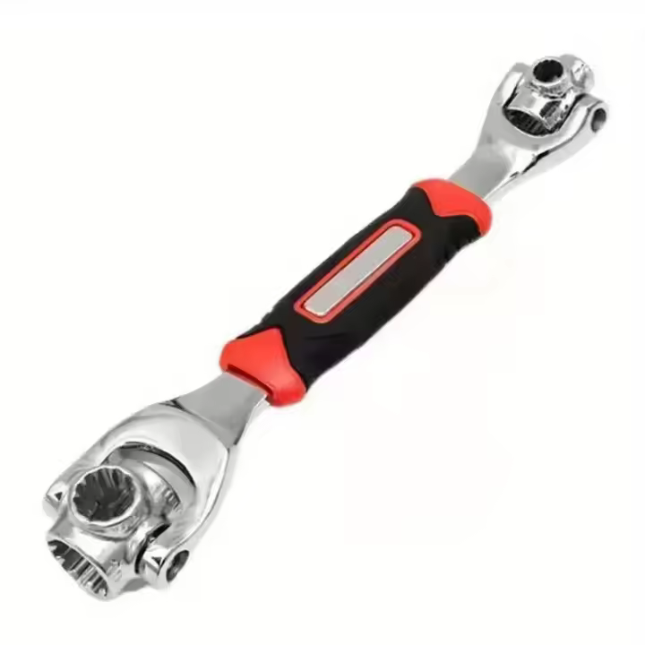 Llave De Dos Lados De Rotación 360° 52-en-1 Multiusos 8-19mm Torque Socket Llave De 12 Dientes Para Desmontaje Manual - 1