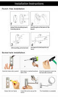 Espejo De Maquillaje Montado En La Pared De 8 Pulgadas Cromo Con Magnificación 3X-10X Y Luz LED De 3 Colores Espejo Doble Para Baño Y Afeitado Moderno - details 11
