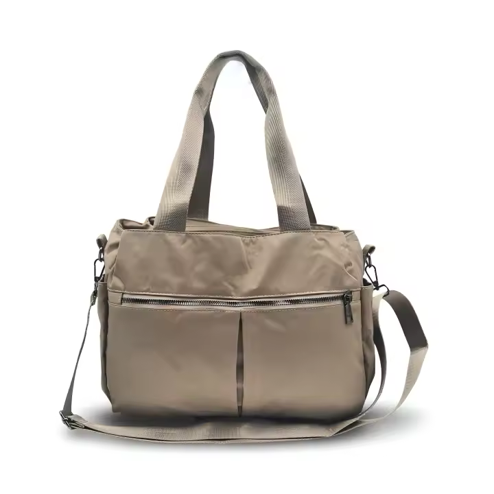 Bolso de gran capacidad de nylon lavable. Bolso para mujer ligero y cómodo. Varios compartimentos con cremallera. Varios colores disponibles.CAMAR. - 1