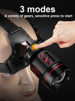 Linterna Frontal LED Super Brillante 10000000LM Alta Potencia Recargable Por USB Impermeable Para Camping Y Pesca - details 0