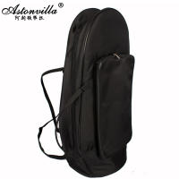 Bolsa De Viaje Para Tiorón Negro Impermeable De Tela Oxford Estuche Para Instrumento Musical Barítono Almacenamiento Adecuado Para Tenor Horn - details 0