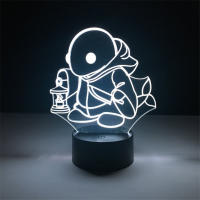 Lámpara De Noche Final Fantasy 3D Anime LED Cloud Strife Lámpara De Decoración Para Dormitorio Iluminador Para Niños Regalo De Cumpleaños - details 12