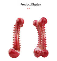 Juguetes Resistentes Para Masticar Para Perros Grandes Sabor a Carne Indestructibles Bonecos De Limpieza De Dientes Para Perros Juguetes Para Masticar - details 6