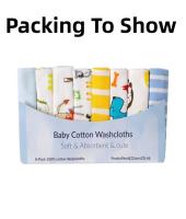 Paquete De 8 Toallas De Algodón Para Bebés Recién Nacidos En Diferentes Colores Toalla De Láctea Paño De Mano De Bebé - details 6