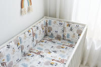 LALA - Juego de ropa de Cama para Cuna de Bebe, Valla de Algodón Puro, 30x30x6 piezas enteras, lavado de Bicicleta para perro. - details 3