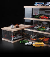Caja De Exhibición De Coche a Escala 1/64 Con Estacionamiento Y Garage Multisorpresa Modelo De Juguete Para Adultos Sin Batería Hecho De Plástico - details 13