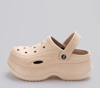 Sandalias De Talón Grueso Para Mujer Verano 2024 Clogs Con Plataforma Antideslizantes EVA Zapatos De Jardín Para Playa Nocturnos - details 14
