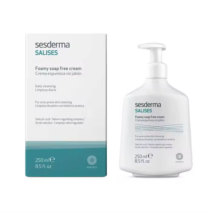 SESDERMA SALISES CREMA ESPUMOSA SIN JABON LIMPIEZA PIELES ACNE 250 ML - 1