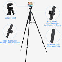 NA3560 Trípode Para Teléfono Móvil Profesional 55 Pulgadas Soporte De Fotografía Y Grabación De Video Para Xiaomi HUAWEI iPhone Gopro Con Remote Selfie Material De Aluminio - details 10