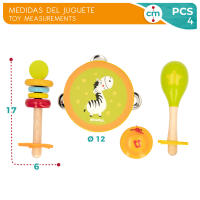 WOOMAX Set instrumentos musicales de madera - details 4