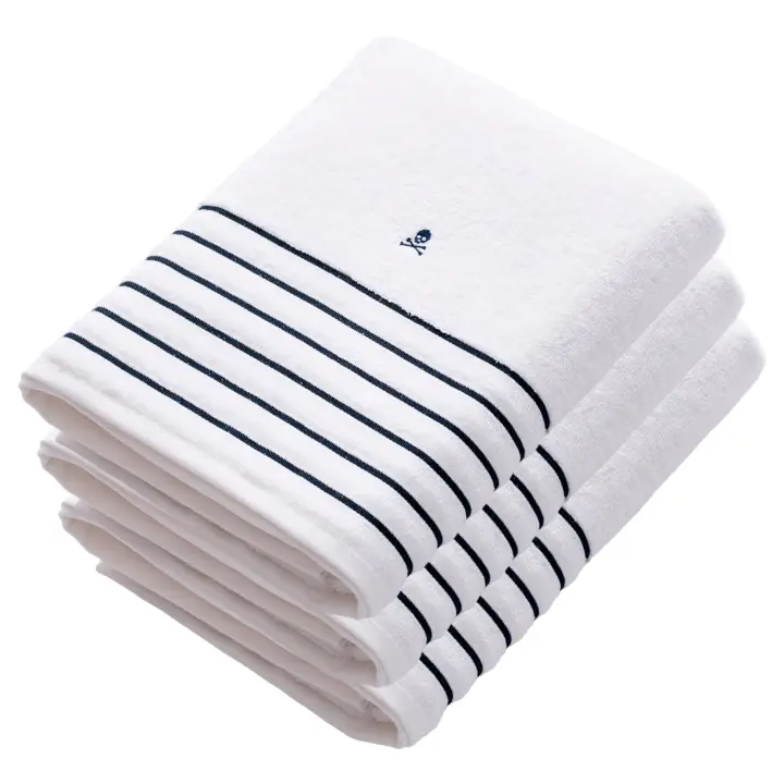 Scalpers Home Set de 3 toallas de ducha, 150x90cm, 100% algodón, 550GSM, gris - 1