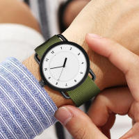 Reloj De Pulsera Analógico De Cuarzo Para Parejas Moda Nylon Correa Redonda Casual Sin Resistencia Al Agua Material De Aluminio - details 7