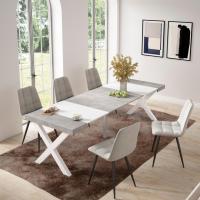 Skraut Home - Mesa Consola Extensible - Mesa Auxiliar - Tapa - 58/262x90x73cm - Práctica y Versátil - Estilo Moderno - Fácil Montaje - details 0