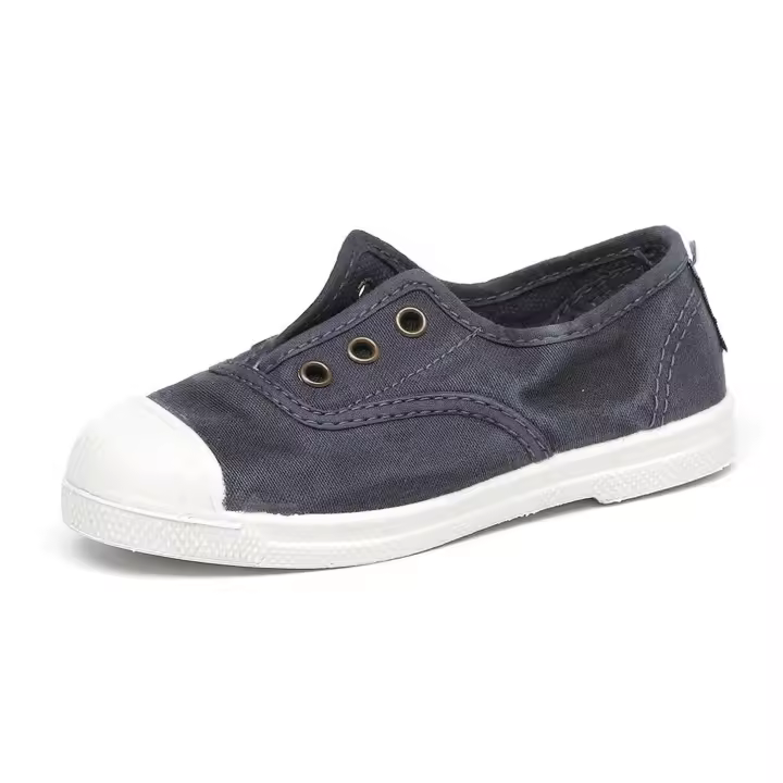 470E Old Grape Zapatilla Infantil Natural World De Algodon Con Puntera De Caucho - - 1