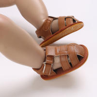 Zapatos Para Bebé Recién Nacidos 0-18M Primera Etapa De Caminar Verano PU Suave Caucho Antideslizante Sandalias Para Niños Y Niñas - details 18