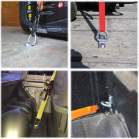 Anclajes De Acero Resistentes Para Cuerda D-Ring - Set De 4 Con Capacidad De 2400LBS Para Camiones Remolques Y Más - details 3