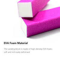 6pcs Bloques De Lijado De Uñas Fluorescentes 4 Cara EVA Herramientas De Arte De Uñas Para Pulido Y Modelado Profesional - details 2