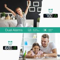 Reloj de cabina LED, Relojes de escritorio Eléctricos con Espejo con fecha, Hora, Pantalla de temp - details 2